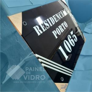 PAINEL DE VIDRO PARA CONDOMINIO VIDRO TEMPERADO 6MM 90X60CM IMPRESSÃO ALTA RESOLUÇÃO   ACOMPANHA PROLONGADORES E GABARITO DE INSTALAÇÃO